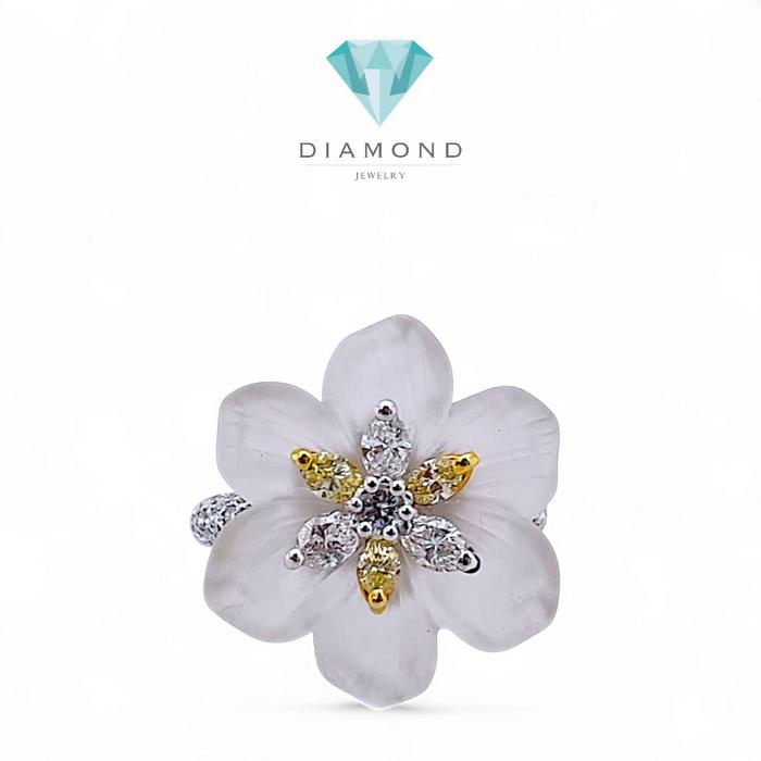 Flower Diamond Ring 18K / Diamond Jewelry