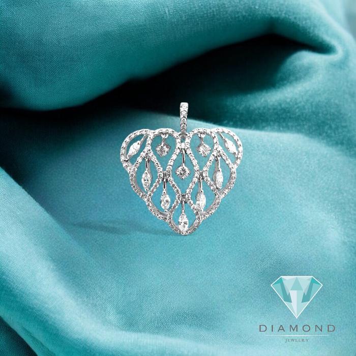 Heart Fountain Diamond Necklace/Pendant