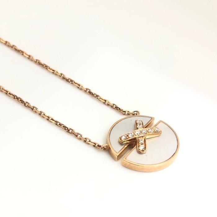 Pearl Diamond pendant link chm 18k-Diamond Jewelry