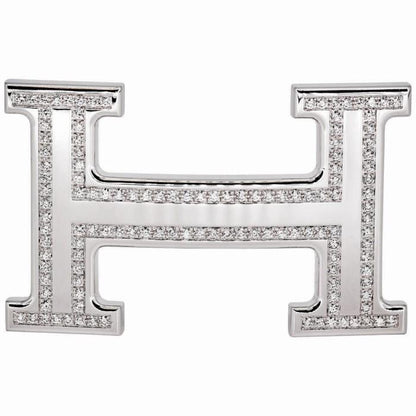 H Diamond Buckle with Diamond HM-Diamond Jewelry