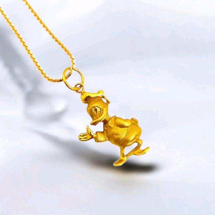 Donald Duck Gold Pendant 23K / Liontin Emas Donal Bebek 23K / Diamond Jewelry / 234LMSWP2