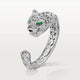 Panthere bangle diamond emerald 18K-Diamond Jewelry-50GRPANTHERE