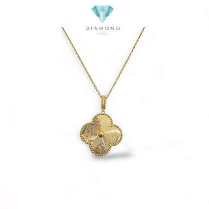 Clover Magic Alhambra Yellow Gold Necklace 18K / Diamond Jewelry / 158KBD185000AB