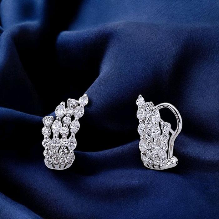 Sparkling Diamond Cuf Earring 18K / Diamond Jewelry