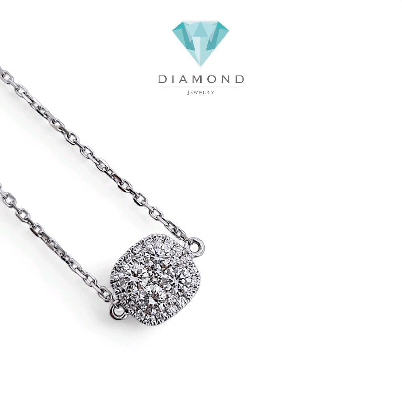 Cushion Diamond Bracelet 18K / Gelang Berlian Cushion 18K / Diamond Jewelry 159GB57200AB -HT