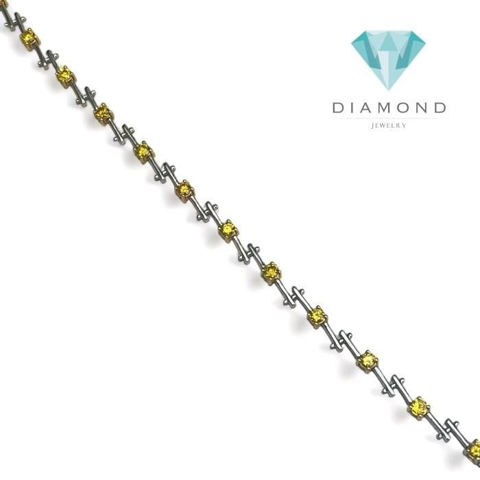 Yellow Sun Diamond Bracelet- Gelang Berlian - 3307044 -Diamond Jewelry