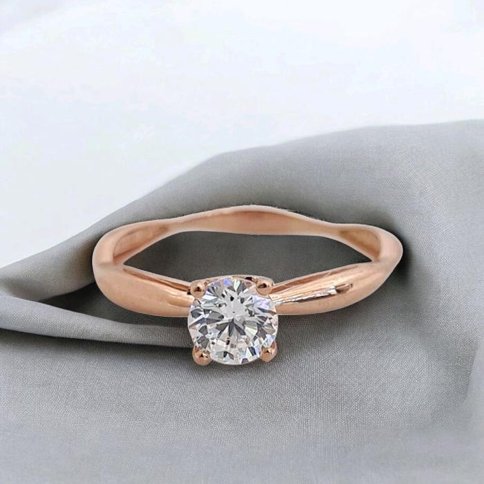 Cincin Mas Rose Gold Solitaire-Diamond Jewelry-415CMS140LS-HT