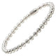 Tennis beads diamond perlee bracelet 18k -Diamond Jewelry