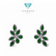 Green Jade Earring 18K / Diamond Jewelry