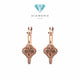 Anting Clover Gantung 750K Diamond Jewelry