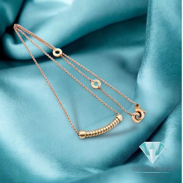 Kalung Emas Tuboga 18K-Diamond Jewelry-358KBD661RY-HT