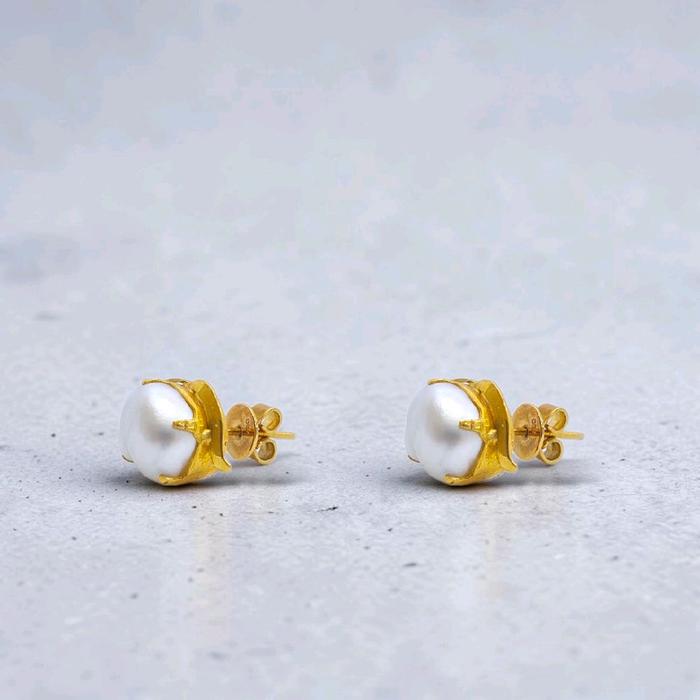 Apple Gold Earrings 23K / Anting Emas Apel 23K / Diamond Jewelry / 18AM6WP