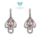 Magonite Diamond Earring 18K / Diamond Jewelry 20ABGT671WP-HT