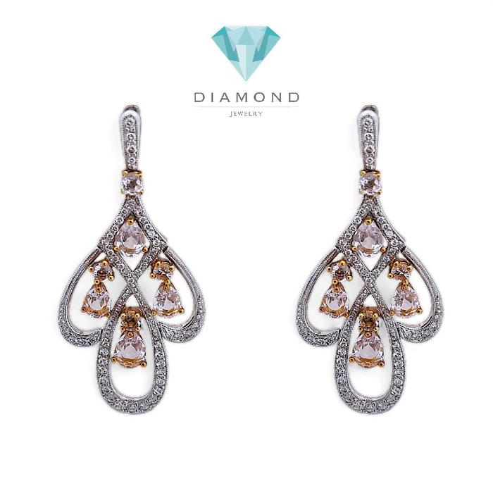 Magonite Diamond Earring 18K / Diamond Jewelry 20ABGT671WP-HT