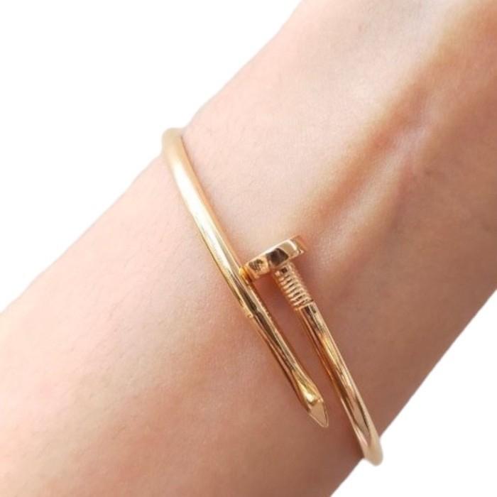 Gelang Paku Emas 18K Kristal Diamond Jewelry-433GMS717LS/423GMS548LS-HT