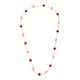 Vc necklace clover long mop/charnelianlobg  20 clover 18K gold Diamond Jewelry
