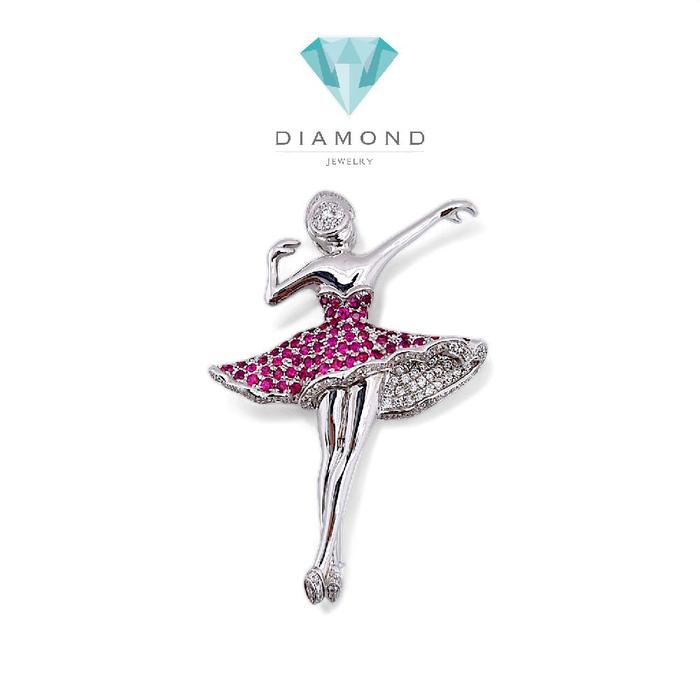 Ballerina Diamond Bros 18K / Diamond Jewelry-30BLKV2005WP-HT