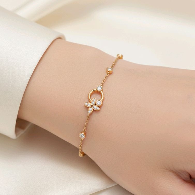 ldylle Diamond Bracelet 18K / Gelang Tangan Berlian ldylle 18K / Diamond Jewelry 155GBD55000AB -HT