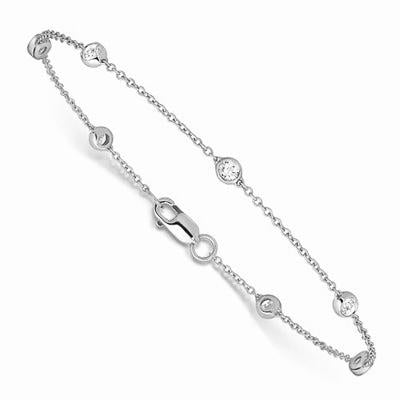 Gelang Diamond Solitaire 18k Stacking Medium/small-Diamond Jewelry