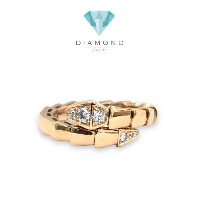 Diamond ring 18k rose gold ulo viper-Diamond Jewelry-313CBD9000RY-HT