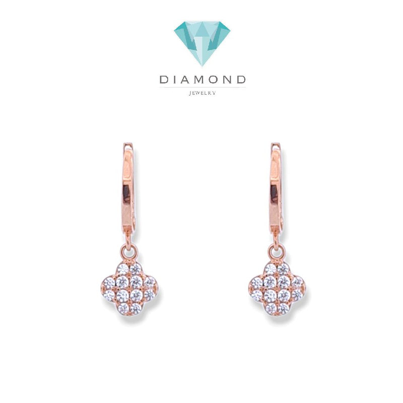 Flower Gold Earings 17K / Anting Emas Bunga 17K / Diamond Jewelry / 429AMS154LS