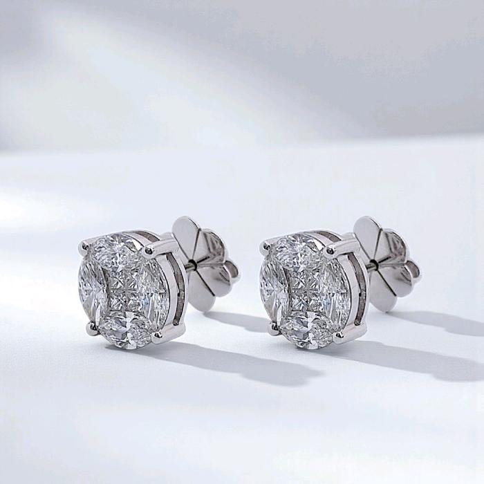 Esperansa Diamond Earring 18K / Anting Berlian Esperansa 18K / Diamond Jewelry 1AB4300PGK-HT