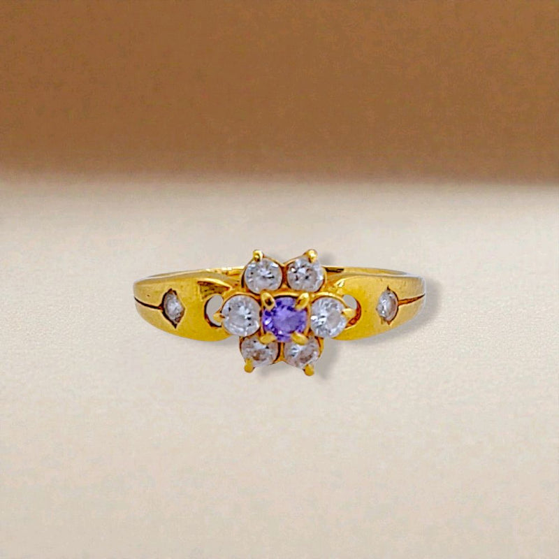 Flower Gold Ring 23K / Cincin Emas Bunga 23K / 134CMSWP3