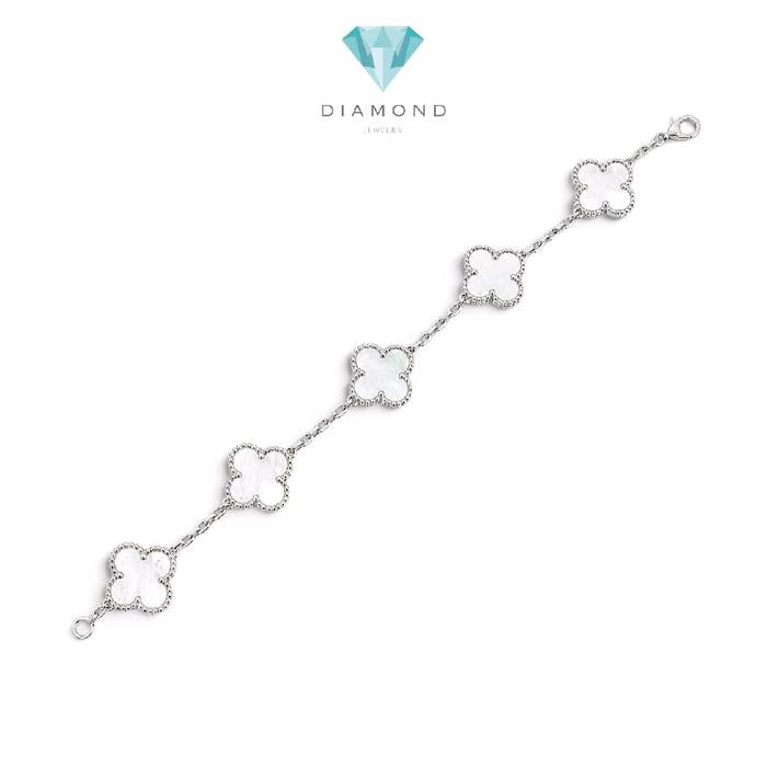 Clover Alhambra Mop 5 flowers Bracelet  18K / Gelang Mop 5 bunga 18K / Diamond Jewelry / PB24957