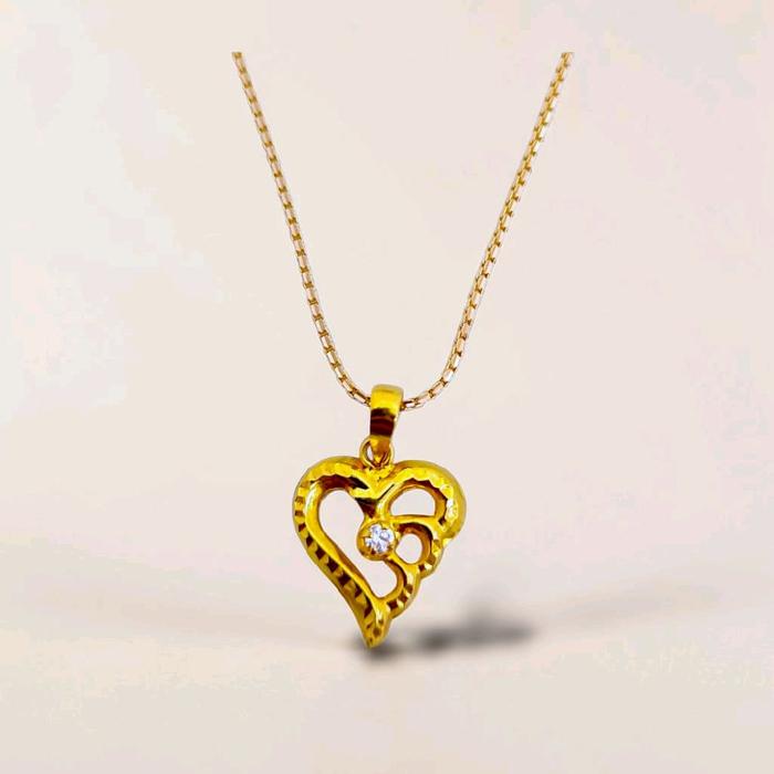 Gold Heart Pendants 18K / Liontin Emas Hati 18K / Diamond Jewelry / 254LMSWP1
