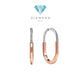 Earring Key Lock 18k Diamond Duo Color-Diamond Jewelry-371ABD12000RY-HT