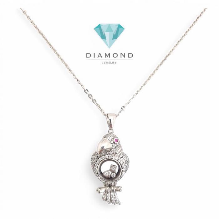 Liontin Mas Bird White Gold 18K-Diamond Jewelry
