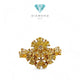 Flower Yellow Diamond Ring /cincin Diamond 18K / Diamond Jewelry/cincin Emas Berlian