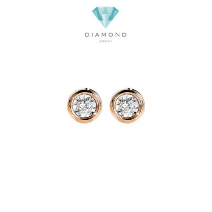Diamond Earring Anting Berlian white /rose gold 18 Diamond Jewelr