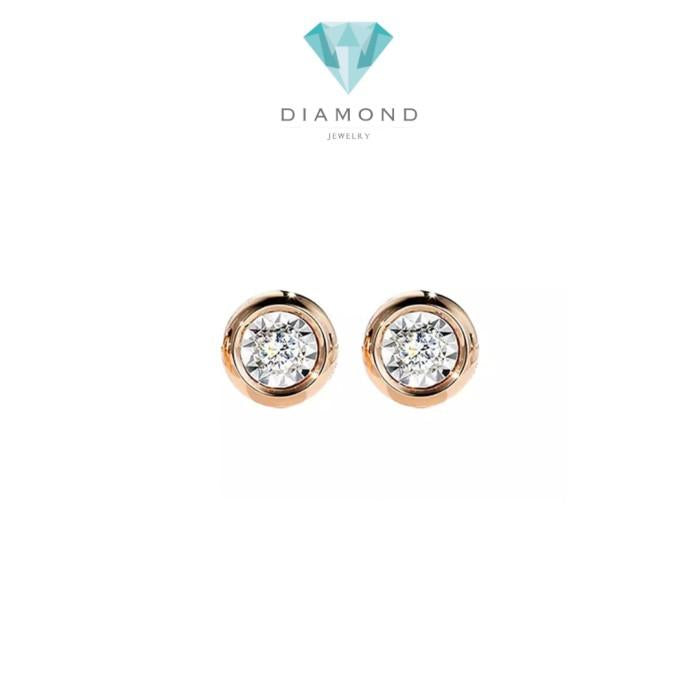 Diamond Earring Anting Berlian white /rose gold 18 Diamond Jewelr