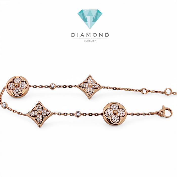 Colour Blosoom Diamond Bracelet 18K / Diamond Jewelry-98GBD122100AB-HT
