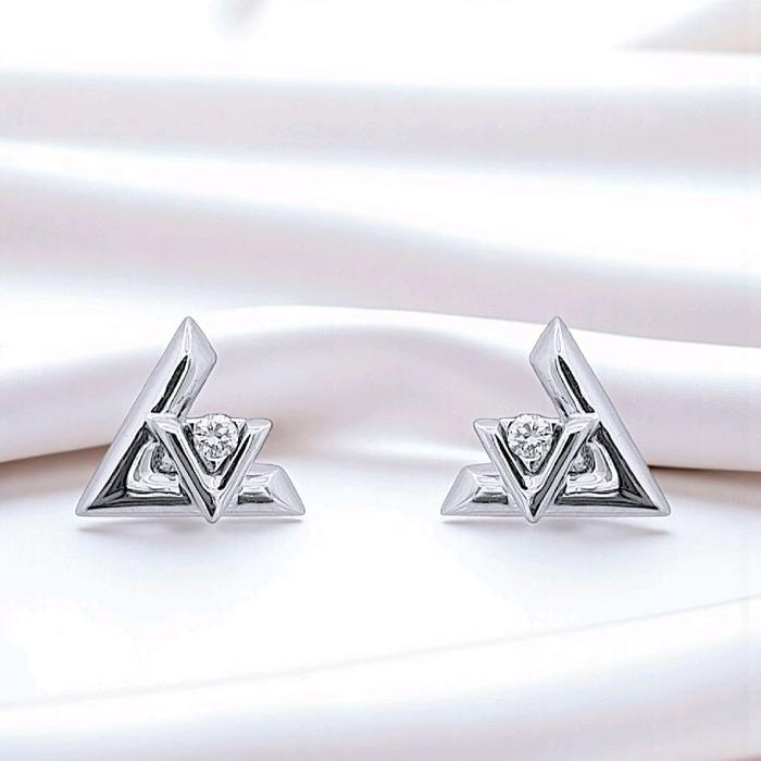 Volt Diamond Earring 18K / Anting Volt Berlian 18K / Diamond Jewelry 399ABDAB29800LS-HT