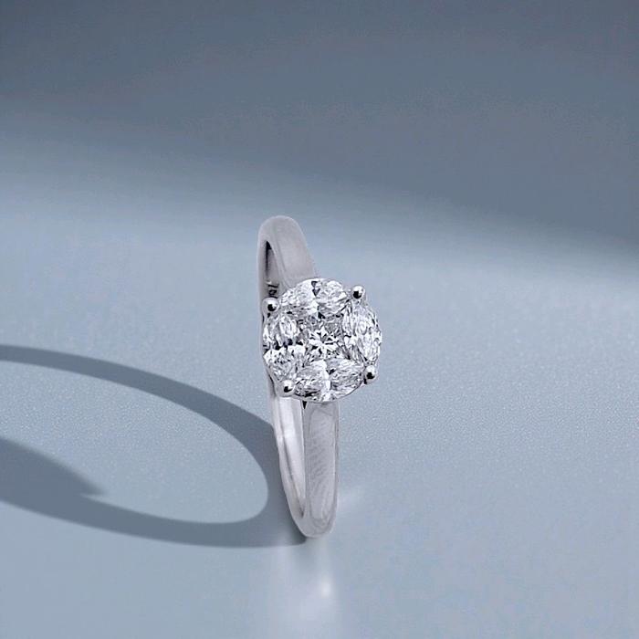 Esperanza Diamond Ring 18K / Cincin Berlian Esperanza 18K / Diamond Jewelry 376CB625ANANLS HT