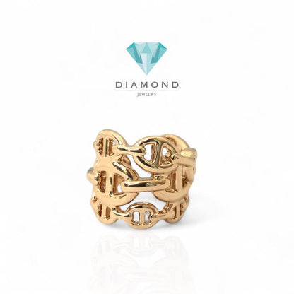 Chaine D Ancre HM Ring 18K-Diamond Jewelry