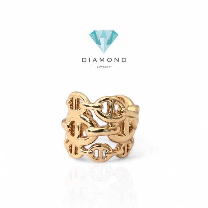 Chaine D Ancre HM Ring 18K-Diamond Jewelry-355CBD18RY-HT
