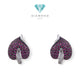 Ruby Diamond Earring 18K / Diamond Jewelry
