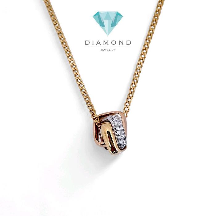 Trinity Cushion Diamond Necklace 18K / Kalung Trinity Cushion Berlian 18K / Diamond Jewelry 109KBD168000AB-HT