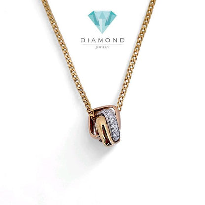 Trinity Cushion Diamond Necklace 18K / Kalung Trinity Cushion Berlian 18K / Diamond Jewelry 109KBD168000AB-HT