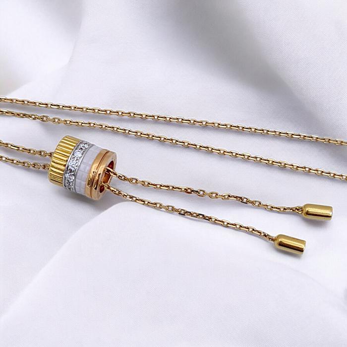 Quarte White Necklace 18K / Diamond Jewelry
