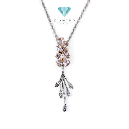 Liontin Flower Margonite Diamond 18K / Diamond Jewelry 11LBGT267WP-HT