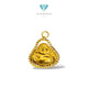 Buddha Maitreya Gold Pendant 23K / Lion Emas Buddha Maitreya 23K / Diamond Jewelry / 163LMSWP9