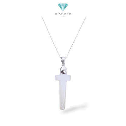 Mop Cross Pendant 18K / Liontin MOP Cross 23K / Diamond Jewelry / 247LMSWP1