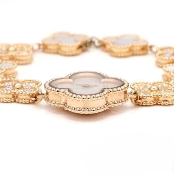 Clover watch Mop Diamond Vc 18K -Diamond Jewelry-HT