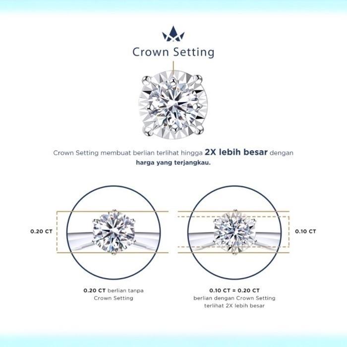 Esperanza illusion diamond earring 18 k Diamond Jewelry