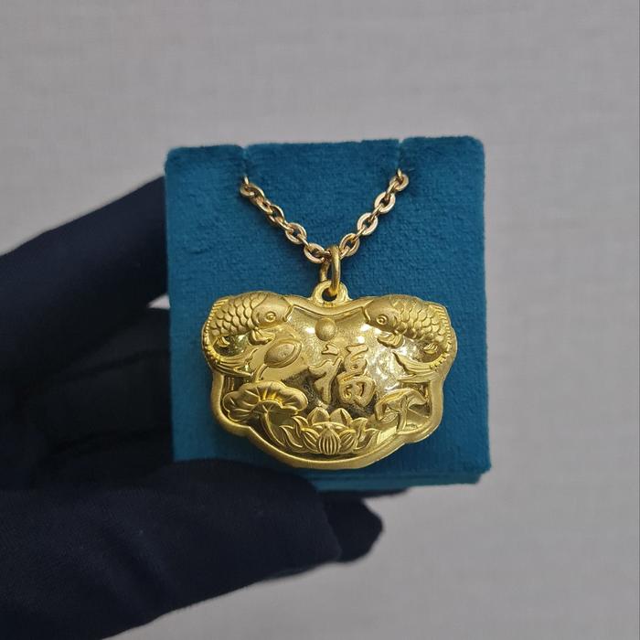 Liontin Mas Fu HK 24K-Diamond Jewelry