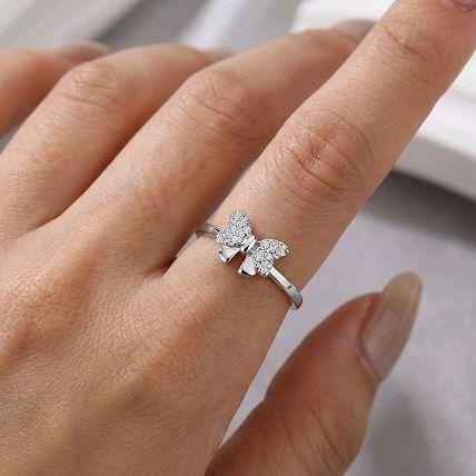 Ribbon Gold Ring 700K / Cincin Pita Emas 700K /  433CMS101LS/cincin emas putih